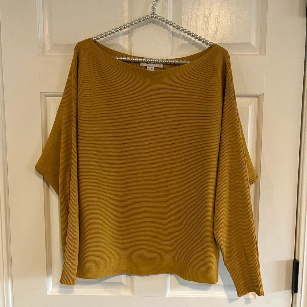 Forever 21 Ladies Boatneck Ribbed Dolman Long Sleeve Sweater Plus Size 2X